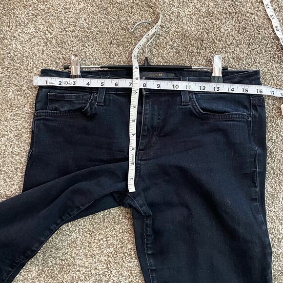 Joe's Jeans Corah Black Quilted Leather Knee Panel The Skinny Leg Jeans Size 29 - Picture 8 of 10